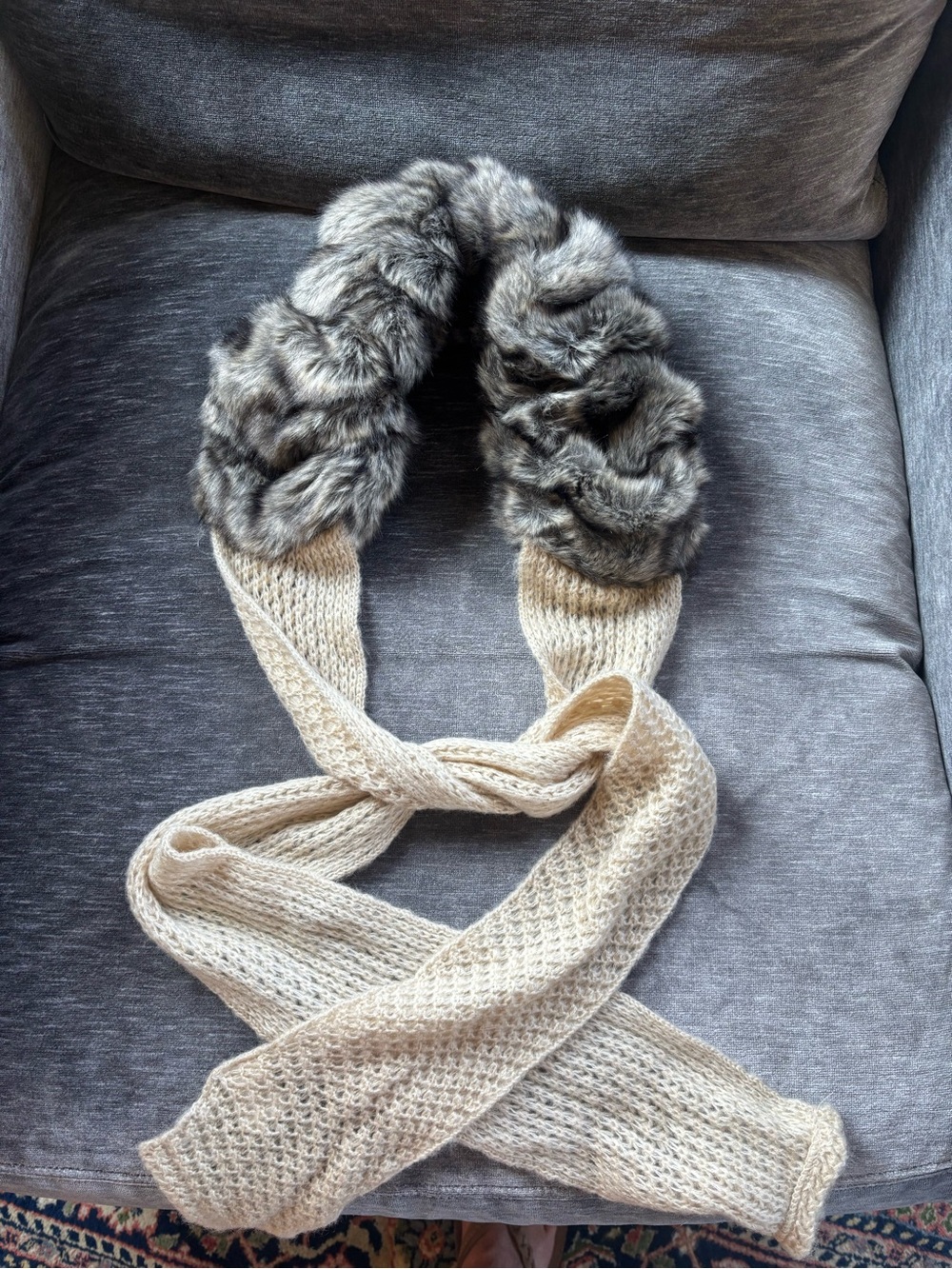 Anthropologie faux fur scraf